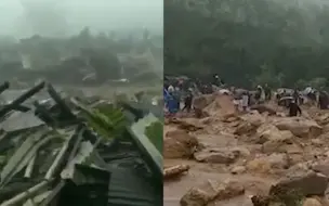 Video herunterladen: 印度暴雨致山体滑坡 事发凌晨毫无防备，至少15死约50人被埋