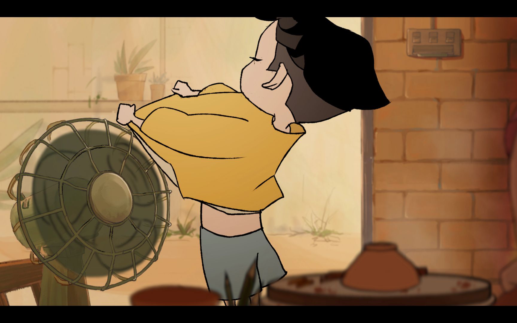 【毕设动画-片段】儿时,夏日,风扇,你是不是也这样过