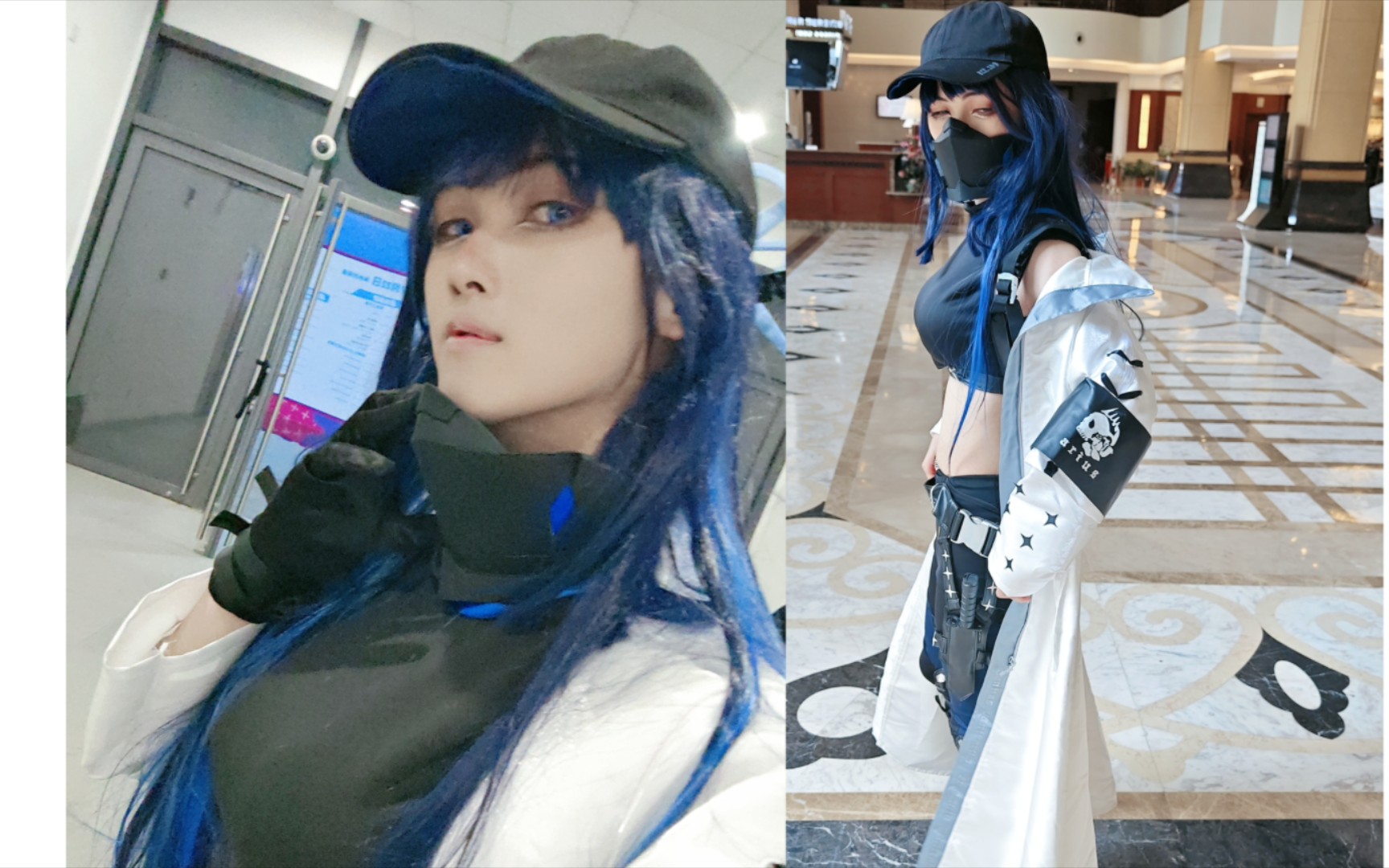 锭前纱织摘下面具的cos 蔚蓝档案cos角色