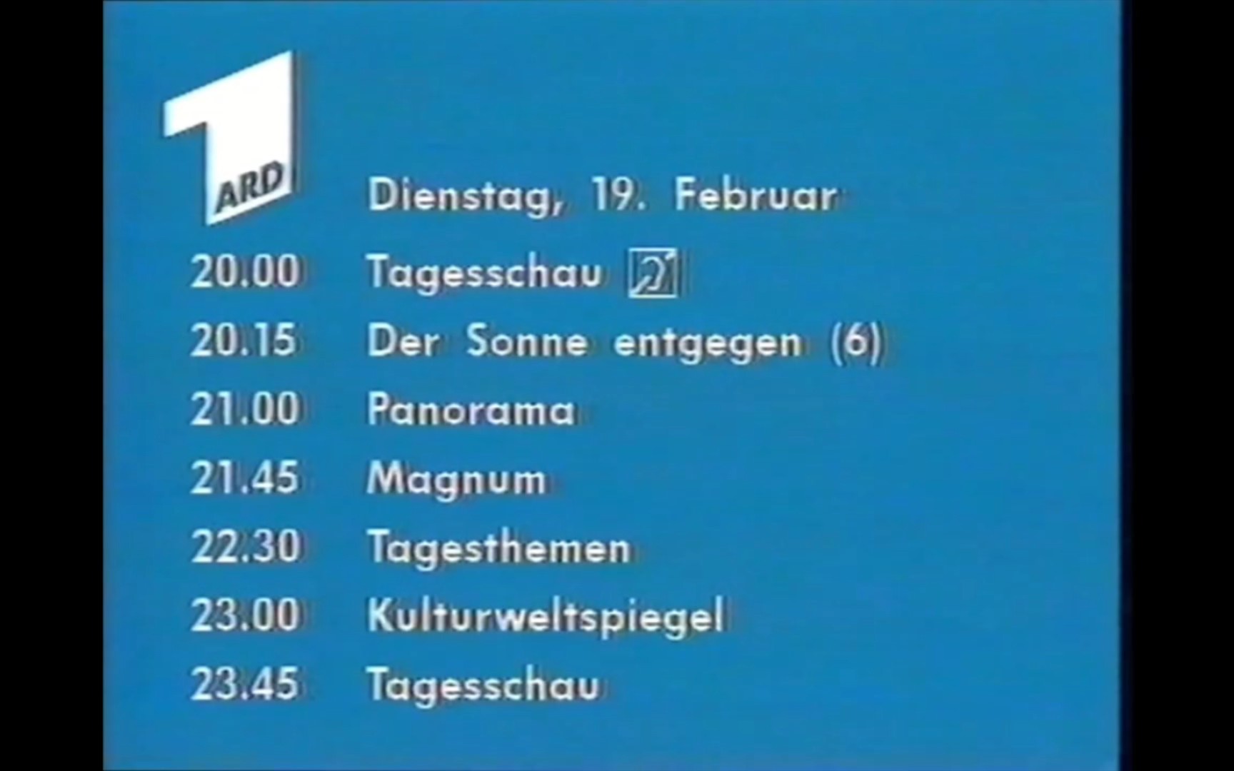 【广播电视】【联邦德国】西德电视一台/巴伐利亚广播公司(ard/br)