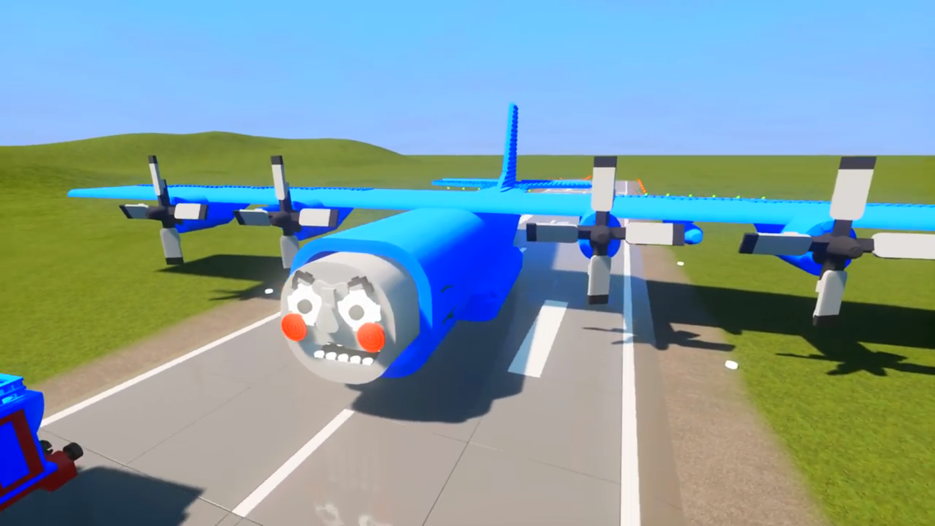 乐高游戏乐高设计师把托马斯改造成了飞机威力太猛