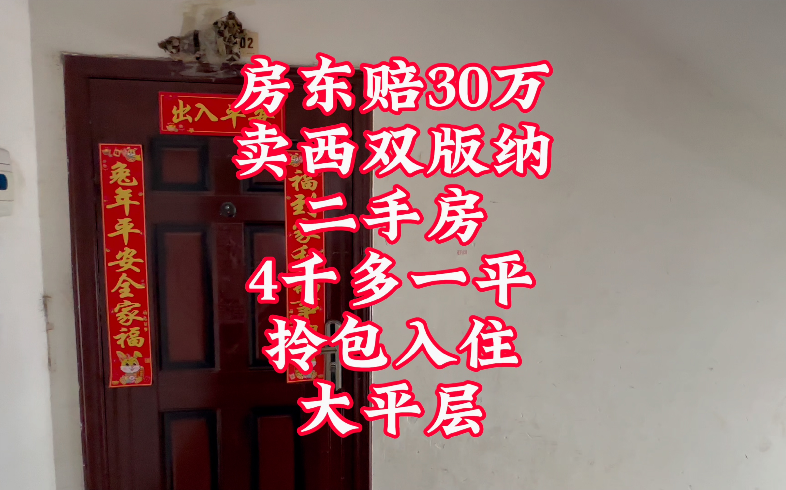 房东赔30万卖西双版纳二手房,4千多一平拎包入住大平层哔哩哔哩bilibili