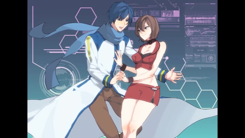 [图]【KAITO・MEIKO】蓝色长椅【04k】