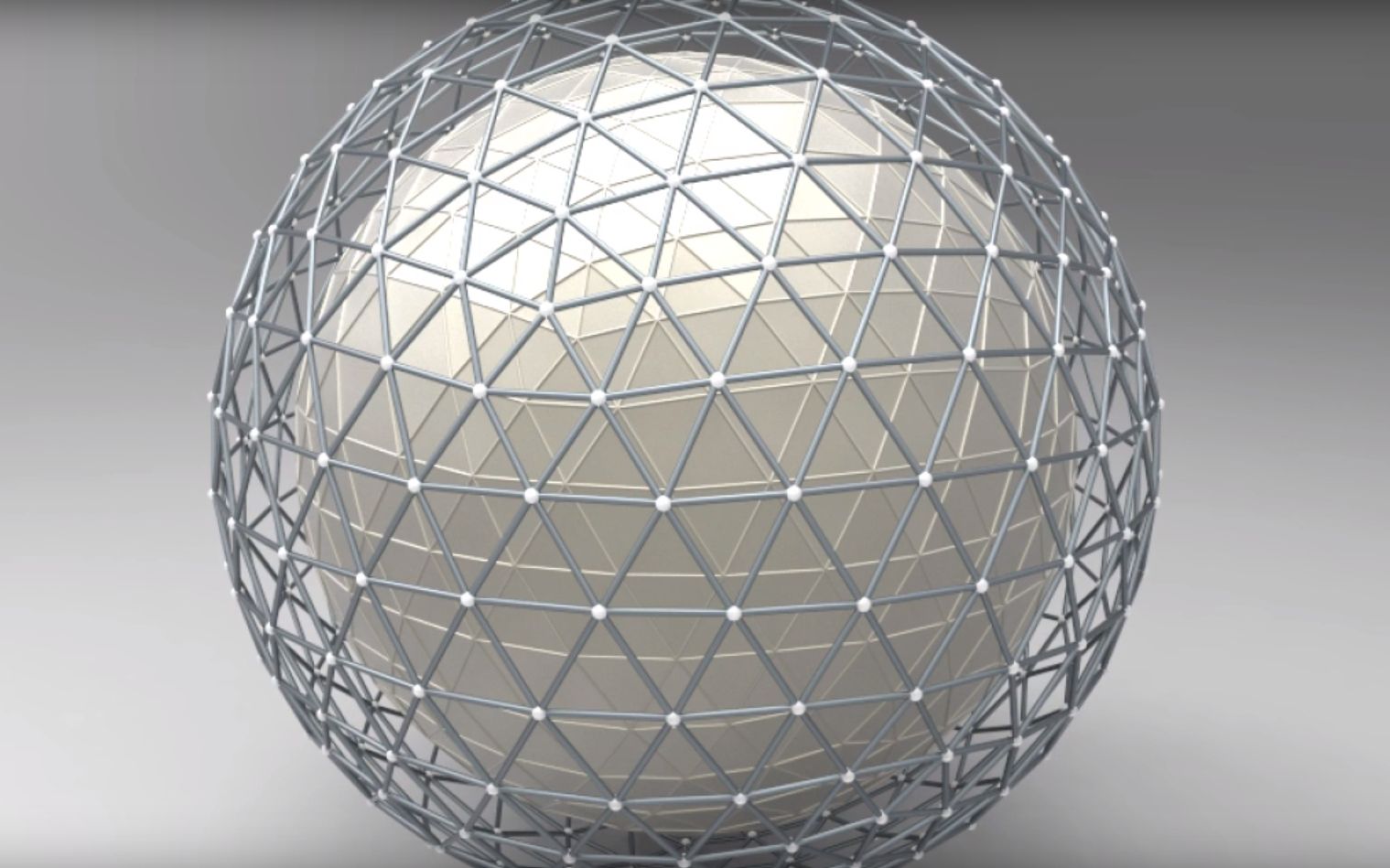 【rhino grasshopper参数化建模教程】球体表皮细分三角构件参数化