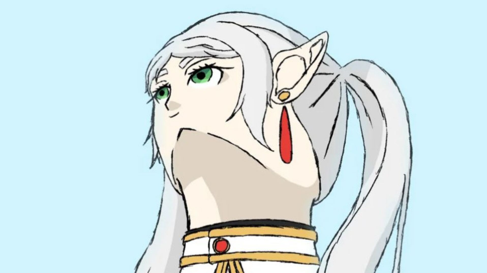 最近流行的芙莉莲仰视图