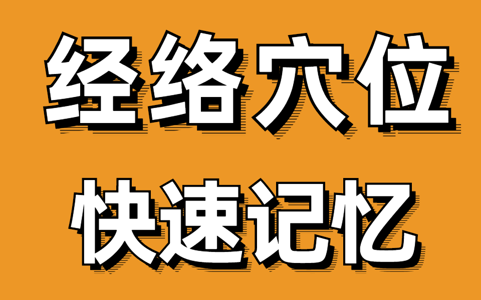 [图]中医经络穴位全脑速记 中医记忆 中医考研 经络穴位记忆