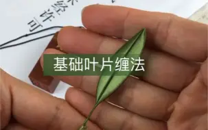 Descargar video: 缠花基础教程-基础叶片缠法（丝光绒线）