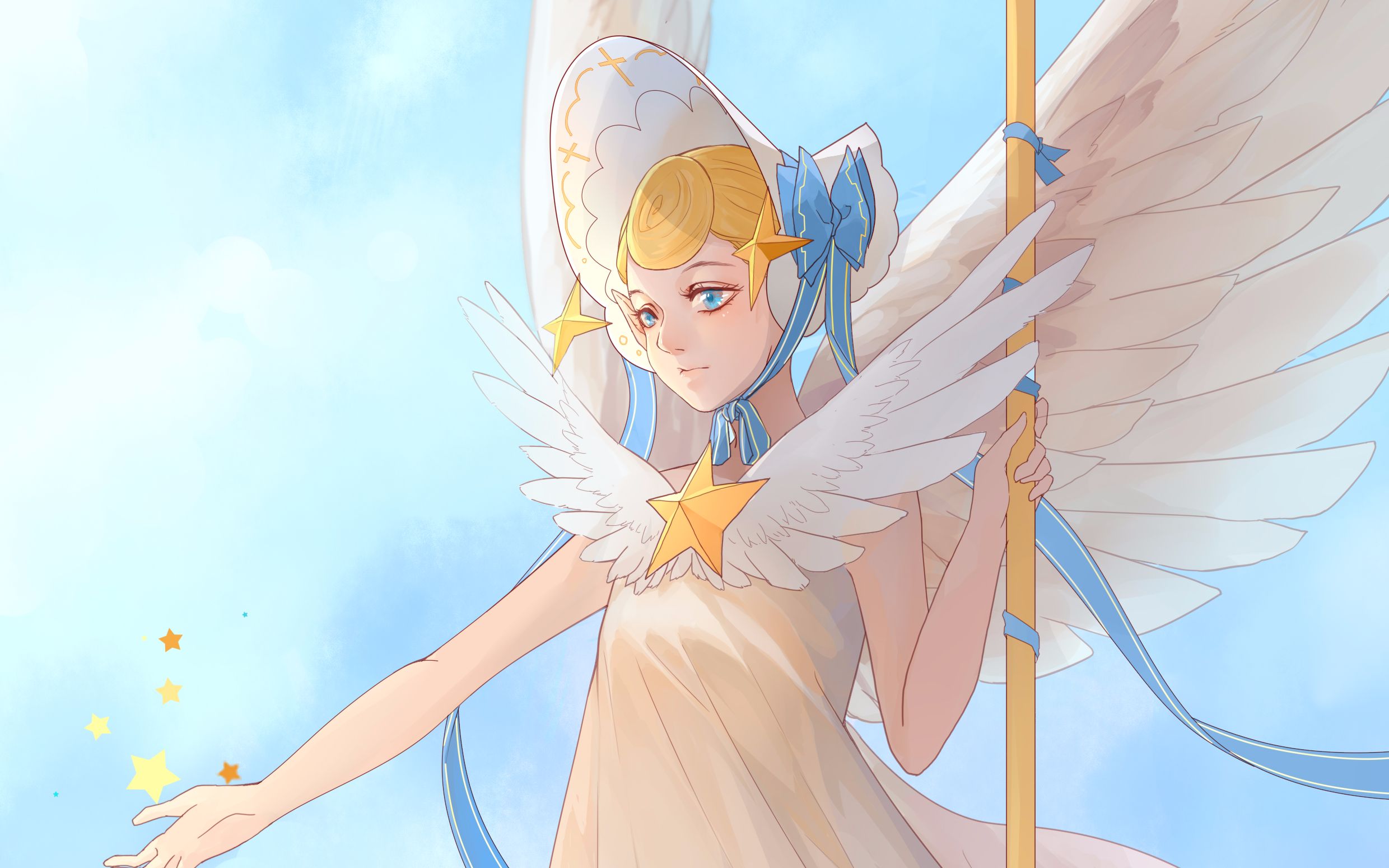 【sai2】天使饼干 绘画过程