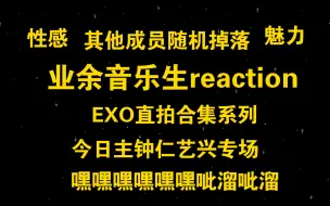 Download Video: 定时库存4【EXO REACTION】业余音乐生初看直拍合集:今日主钟仁和艺兴主场，其他成员随机掉落，真的很爱直拍，别管了被撩起火了!(注意UP略bt不好意思)