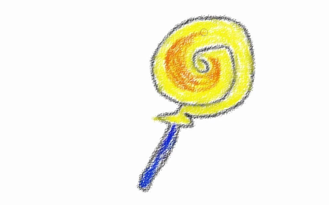 [蜡笔画]如何用数字"6"画个甜甜的棒棒糖_哔哩哔哩 (゜-゜)つロ 干杯