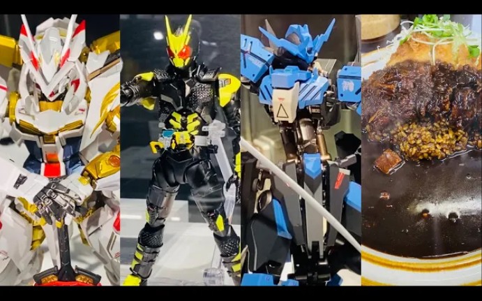 shf假面骑士001和mr魂高达维达尔和mb金异端高达天哈娜展示视频魂