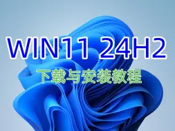 Download Video: 最新Win11 24H2 准正式版下载与安装系统教程 支持一键重装系统