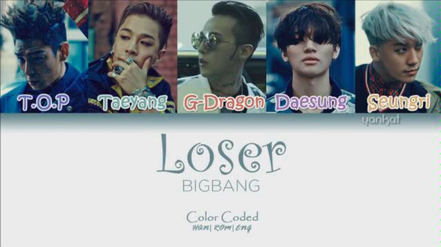 bigbang loser 歌词版哔哩哔哩bilibili