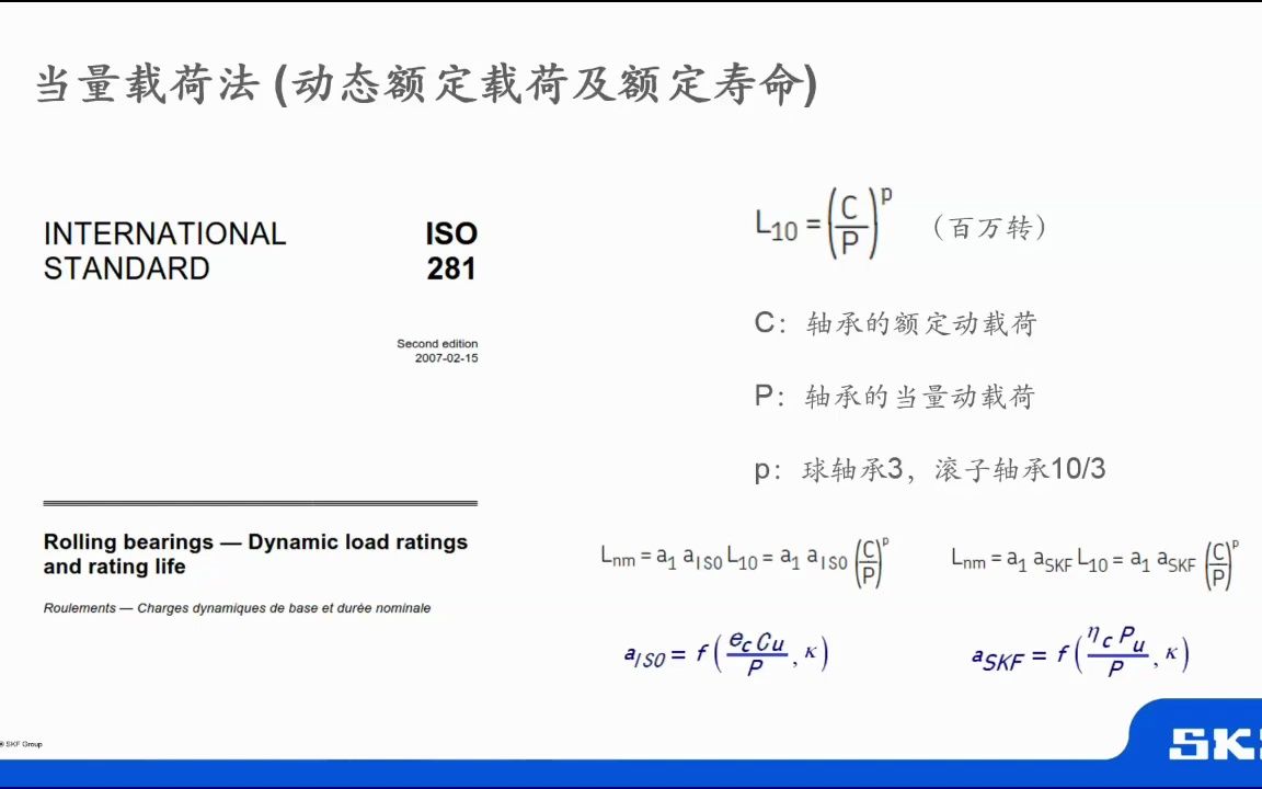 【涨知识】SKF斯凯孚——关于如何计算轴承寿命哔哩哔哩bilibili