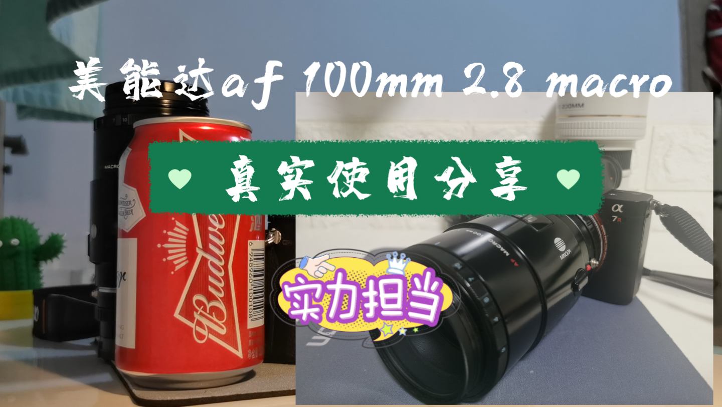 【微距实力担当】美能达 af 100mm f2.8 macro微距镜头 真实使用分享 与腾龙90微对比哔哩哔哩bilibili