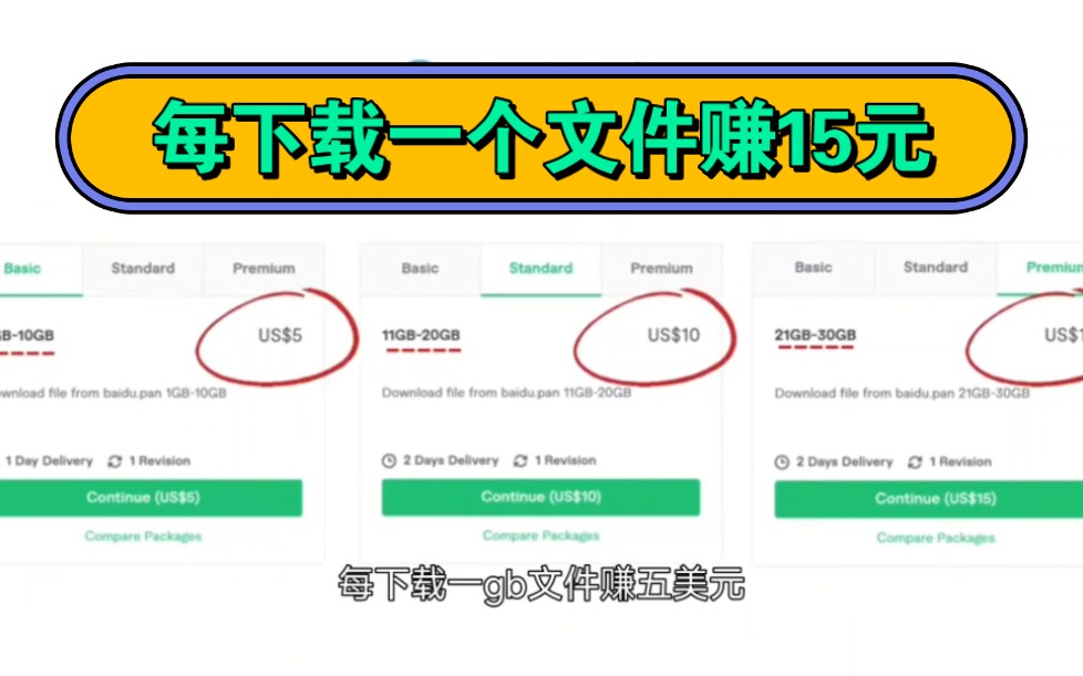 [图]每下载一个文件赚15元，会使用百度网盘就行，懒人赚钱月入过万