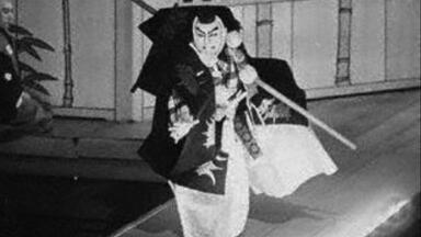 肉筆　歌舞伎「楼門五三桐」の實川延若演じる五右衛門の絵です。「友」のサインがあり 肉筆 歌舞伎「楼門五三桐」の實川延若演じる五右衛門の絵です