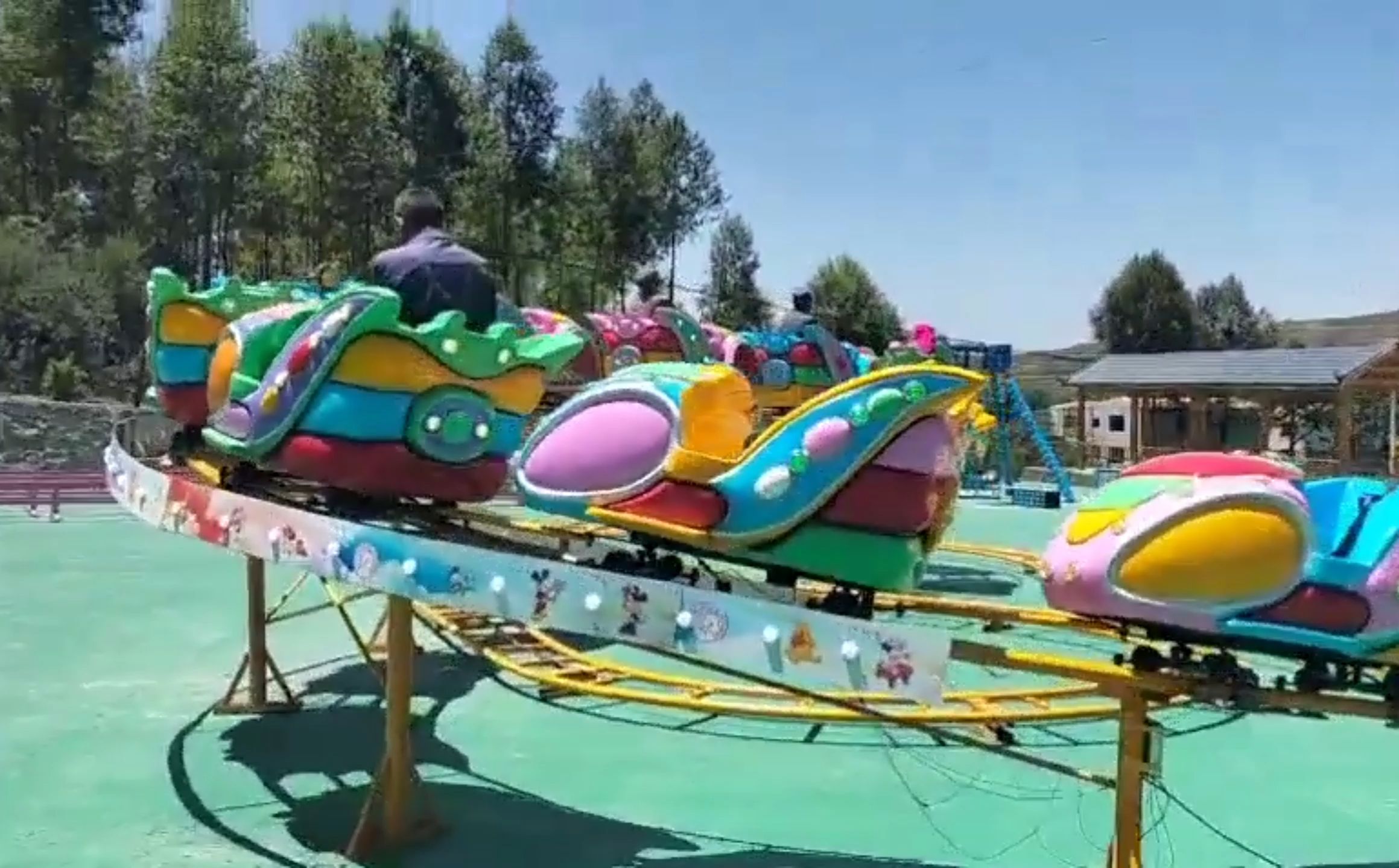 双环太空穿梭游乐设备 小赛车座舱 380v电压