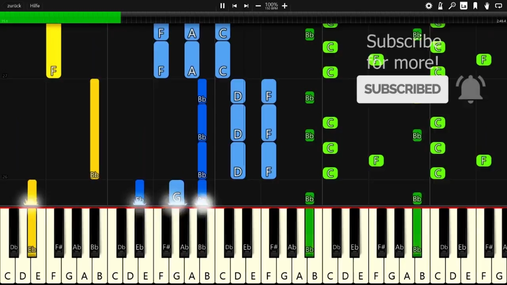 2SCOOPS  Donuts  Piano Tutorial / Piano Cover III  Synthesia哔哩哔哩bilibili