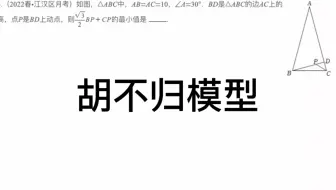 中考数学几何模型：胡不归模型