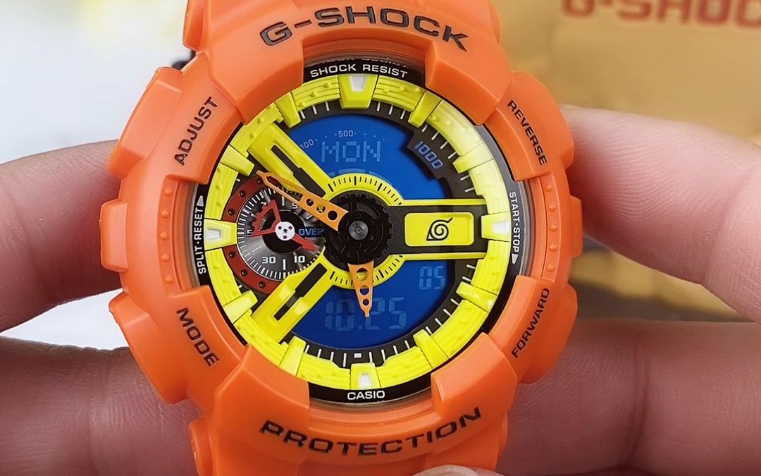 卡西欧火影忍者忍者联名手表鸣人