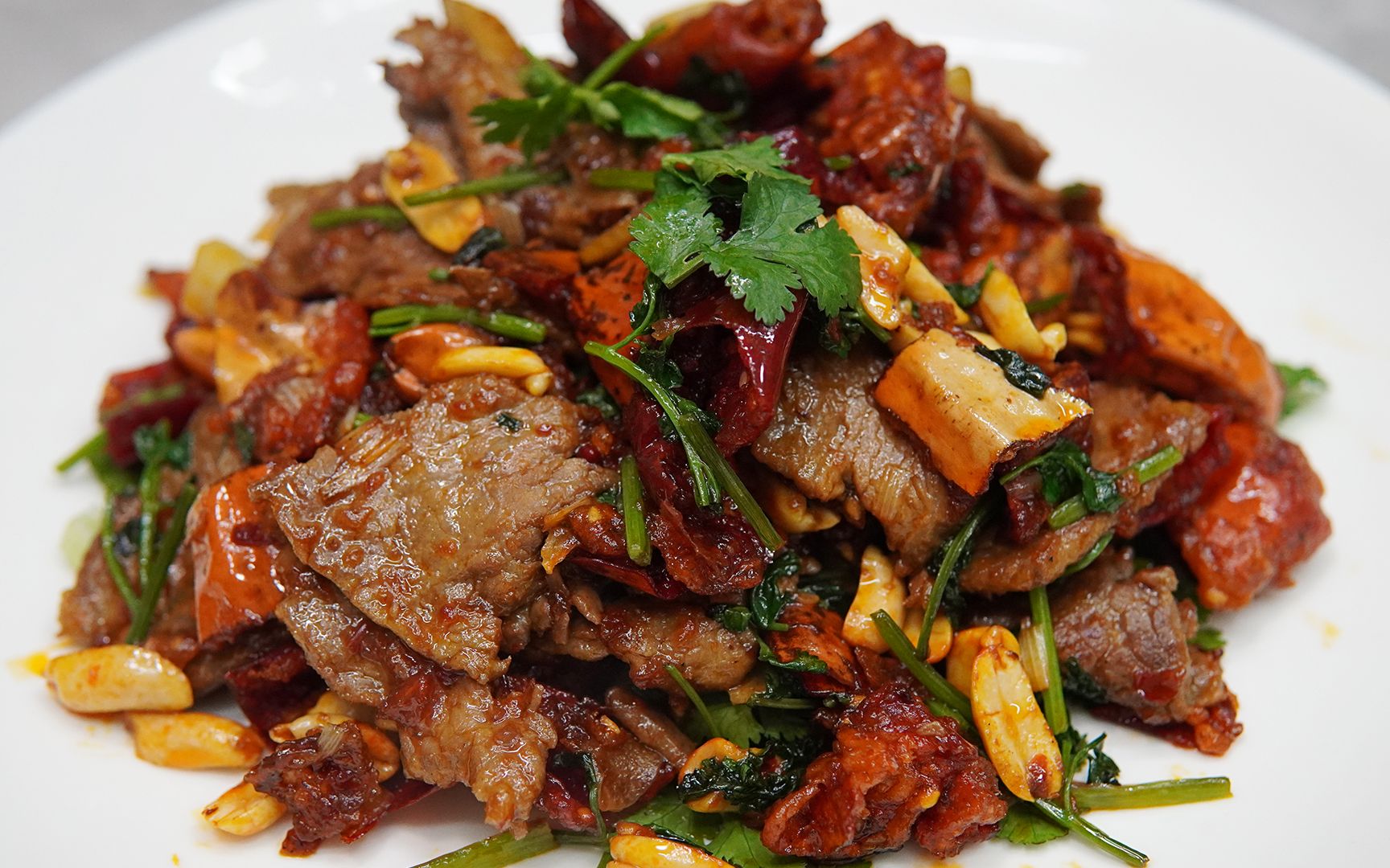 酒店热卖菜脆椒牛肉,教你牛肉的腌制方法,牛肉鲜嫩不柴口感丰富_哔哩