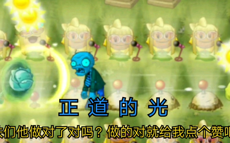 pvz2正道的光照在了大地上