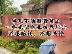 Tải video: 7.27一些光伏企业半死不活的熬着，不想赔钱，不想关停，绞尽脑汁熬着员工#光伏 #财经 #光伏人