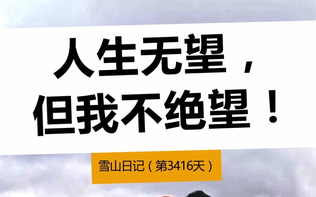 【刘杰文】人生无望,但我不绝望!悲观的理想主义者的人生态度!哔哩哔哩bilibili