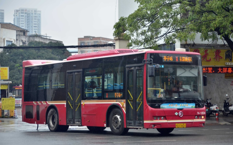 [图]1路 亭洪亭江路口（亭子站）→中泰桂雅路口（东盟商务区（东盟公交站））