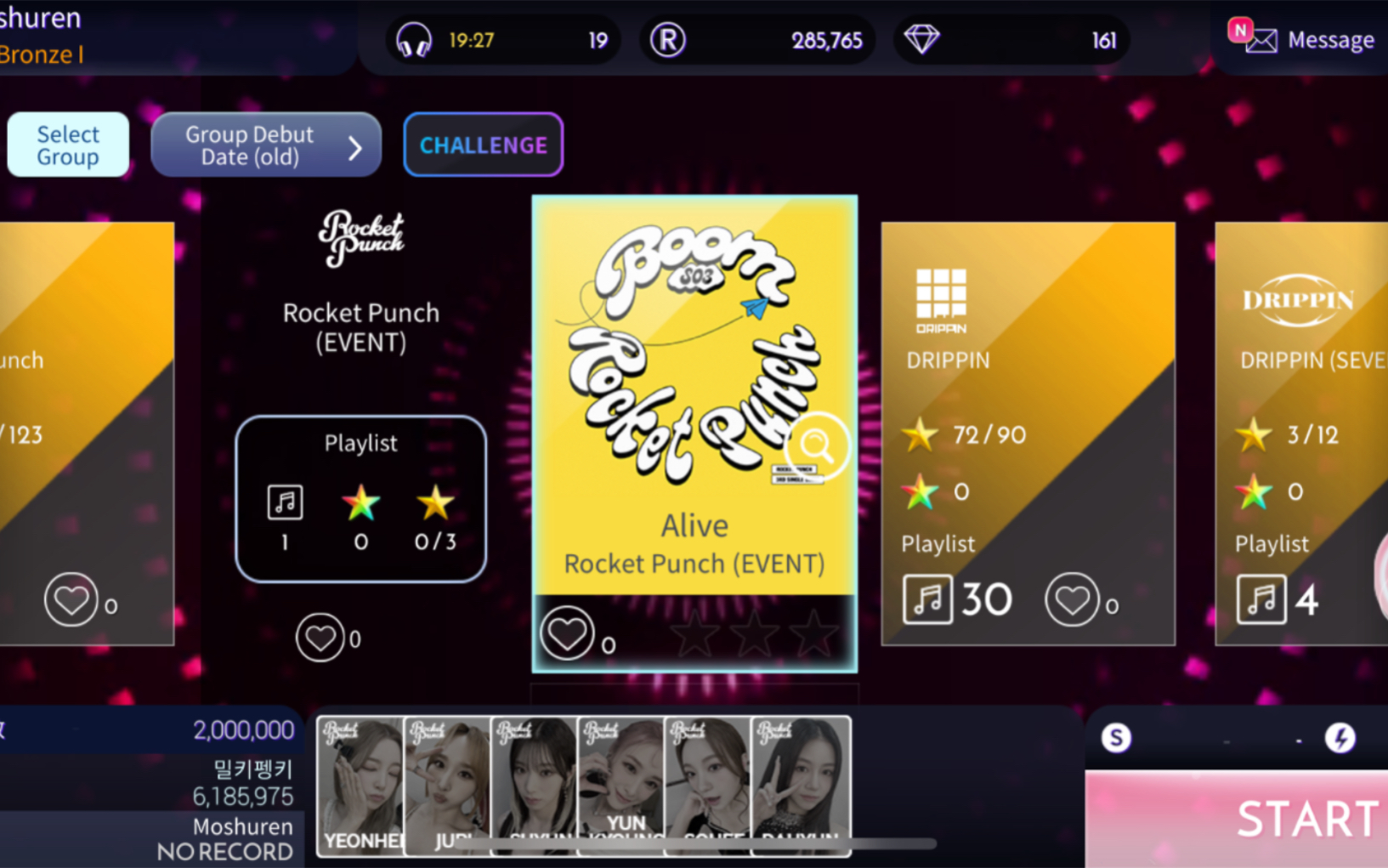 【superstar woollim】rocket punch-alive全连hard