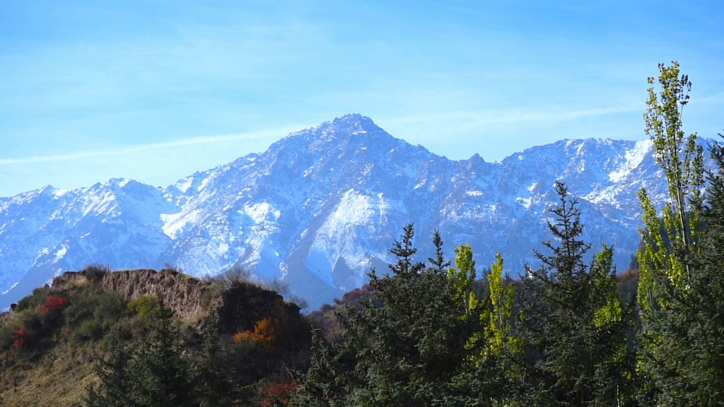 祁连雪山下肃南裕固族马蹄寺金塔寺沿途风光哔哩哔哩bilibili