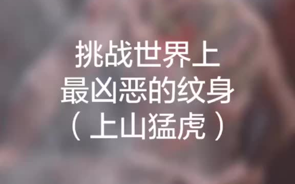 上山虎:指的是社会上的人,已经功臣身退了,与世无争.纹身 上山虎:指的是社会上的人,已经功臣身退了,与世无争哔哩哔哩bilibili