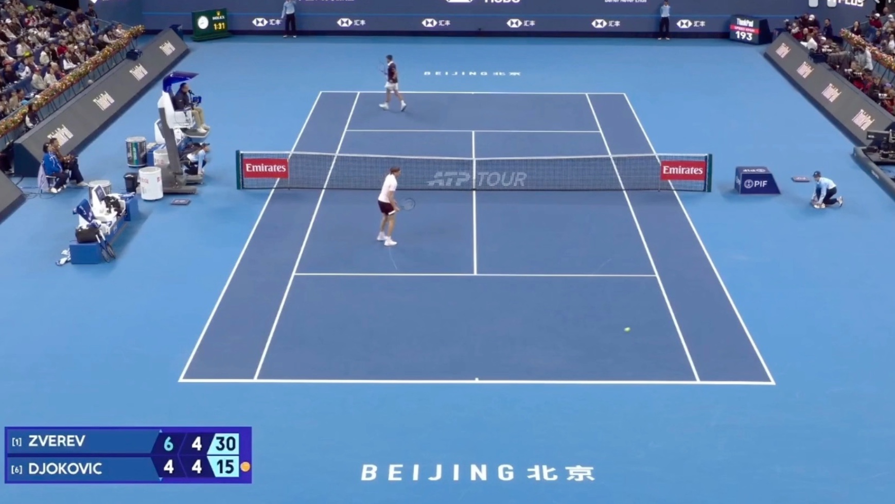 10.4中网钻石球场德约晋级半决赛