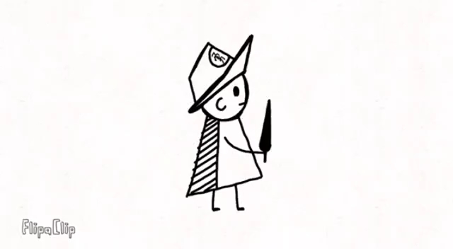 小心翼翼走路的小勇者