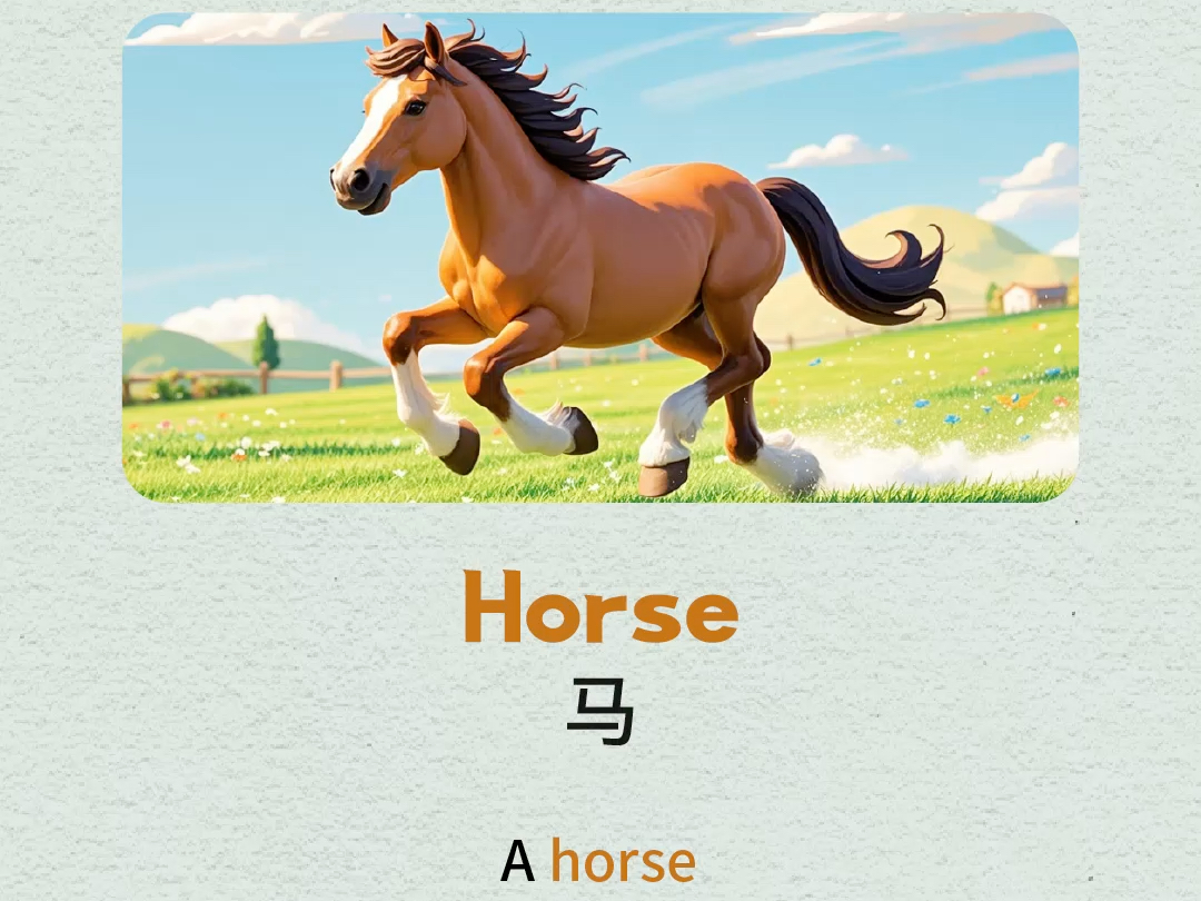 horses读音图片