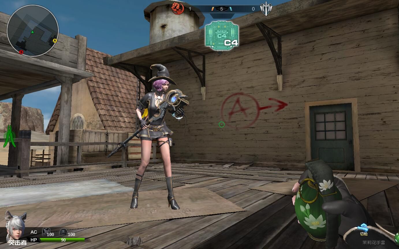 【逆战】大元素使新套装女角色pvp实测体验 各类栓狙瞬镜练习_哔哩