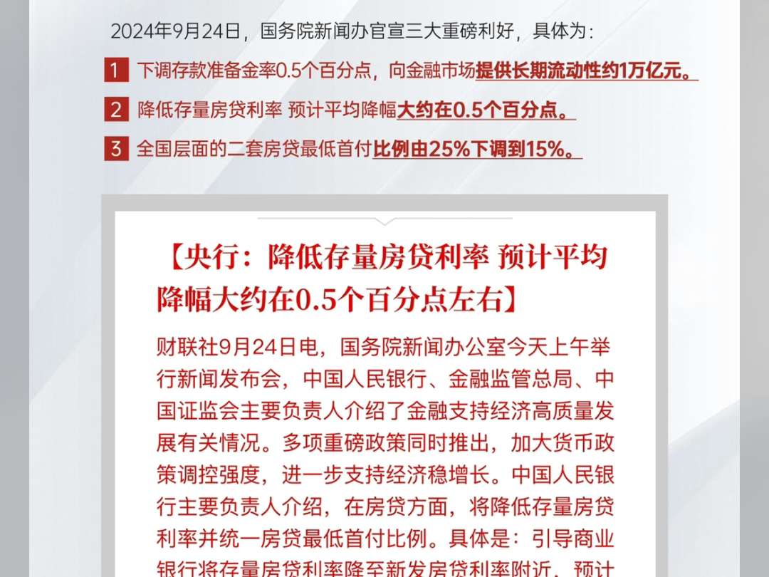 三箭齐发!重磅利好来袭降准0.5% 二套首付15%下调存量房贷利率#中铁华南购房节| 提前GO抢占先机 当选中铁置业哔哩哔哩bilibili