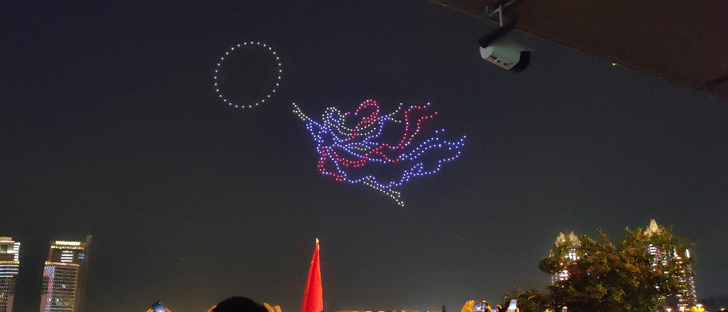 郑州国庆郑东新区无人机表演