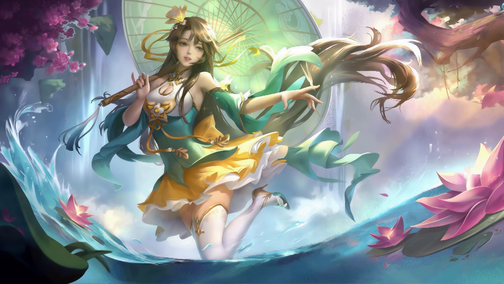 【采莲江南 * 小乔】 120帧 3840x2160动态