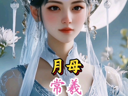常羲,又称月母,远古神话中的月神.她素衣飘渺,手持银轮,守护皎洁明月