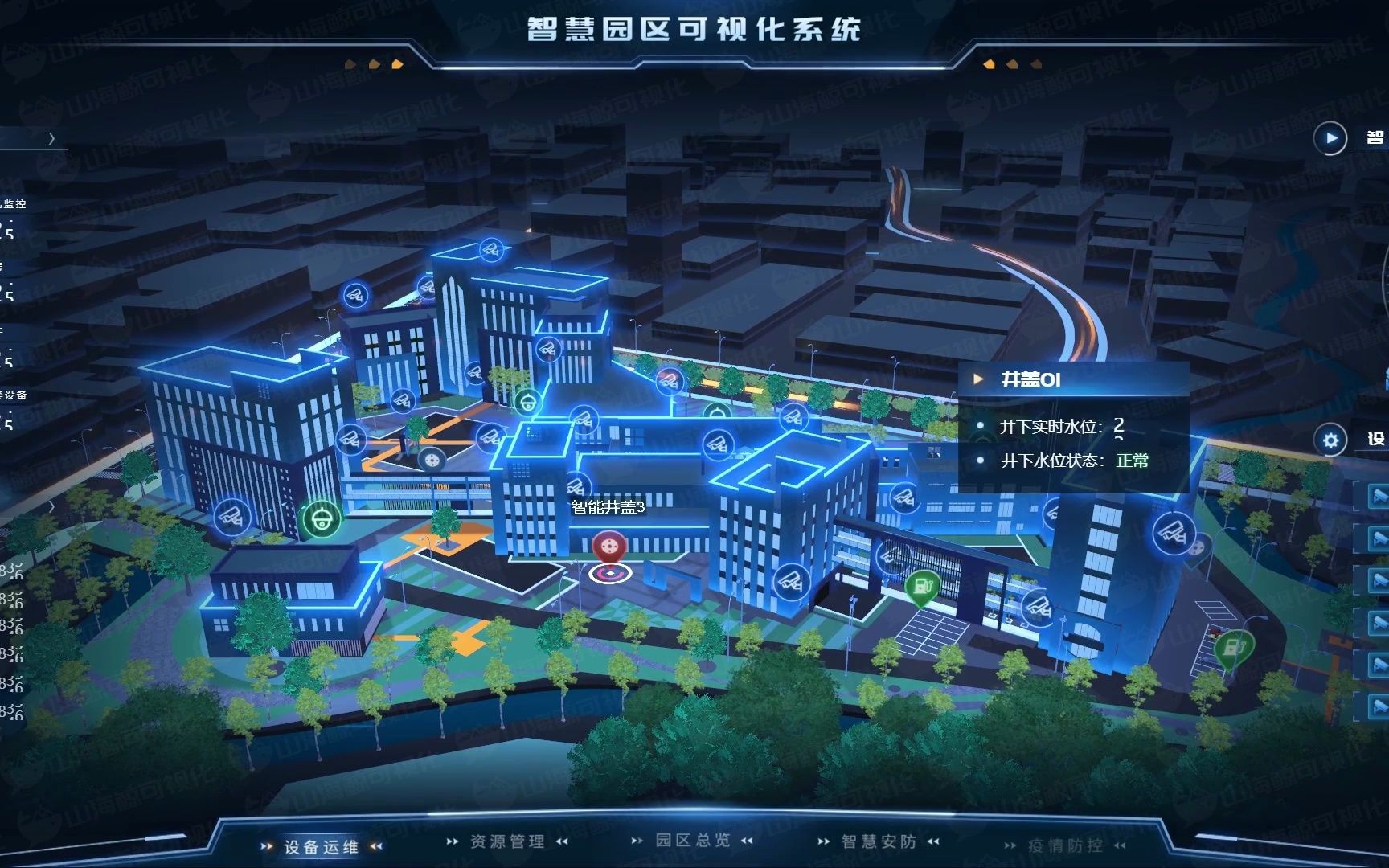 "狂飙"之三维园区可视化,我眼睛被亮瞎了