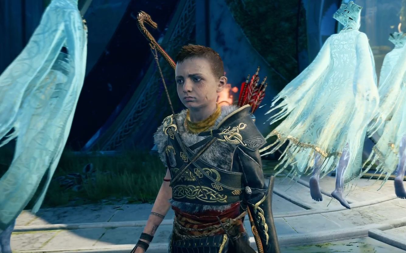 【战神4】阿特柔斯不喜欢自己老爹的小表情真逗