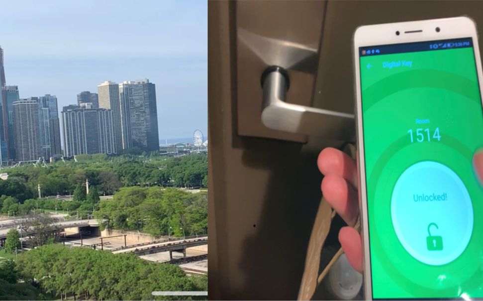 [图]你的手机就是你的房卡 还享受Lake Michigan绝美湖景 | Hilton Chicago