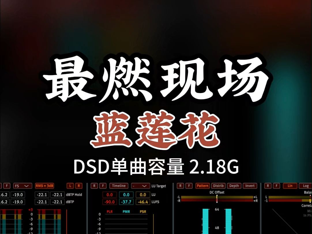 最燃现场,震撼了无数人的心,给人力量!《蓝莲花》DSD完整版2.18G,百万调音师专业录音棚制作,顶级hifi无损音质哔哩哔哩bilibili