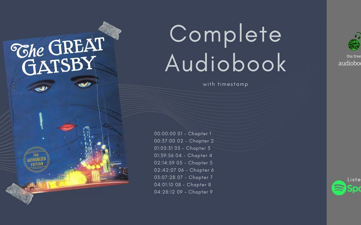 [图]The Great Gatsby by Scott Fitzgerald Audiobook