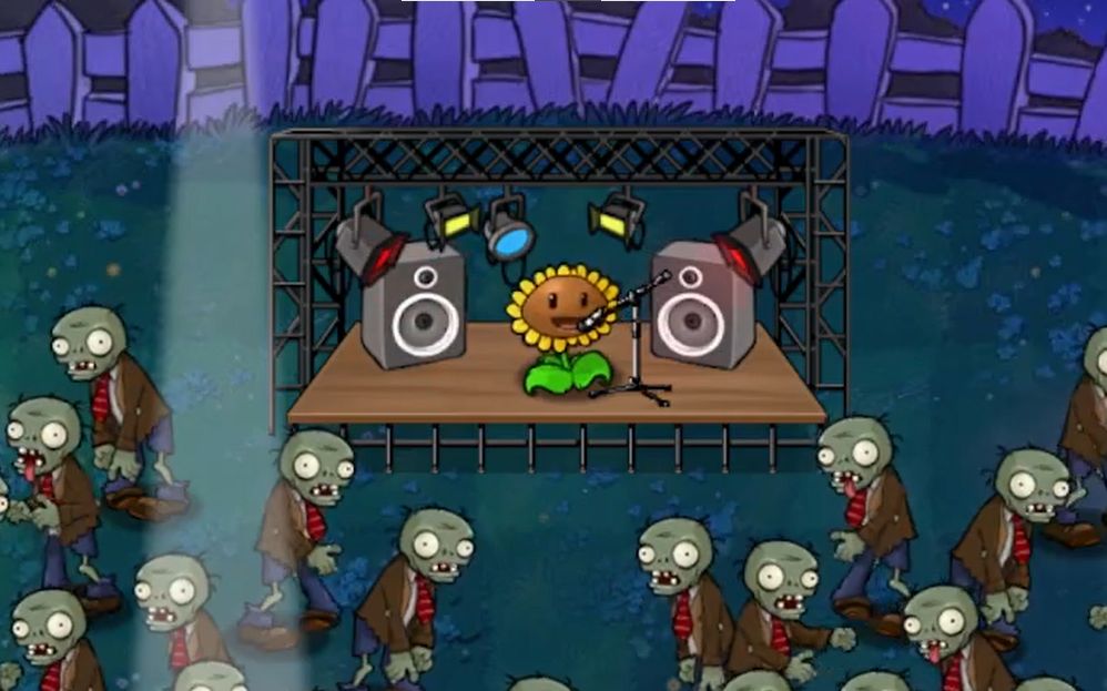 [图]【PVZ】Zombies on your Lawn（英文版）有谁还记得那个会唱歌的向日葵呢【植物大战僵尸】