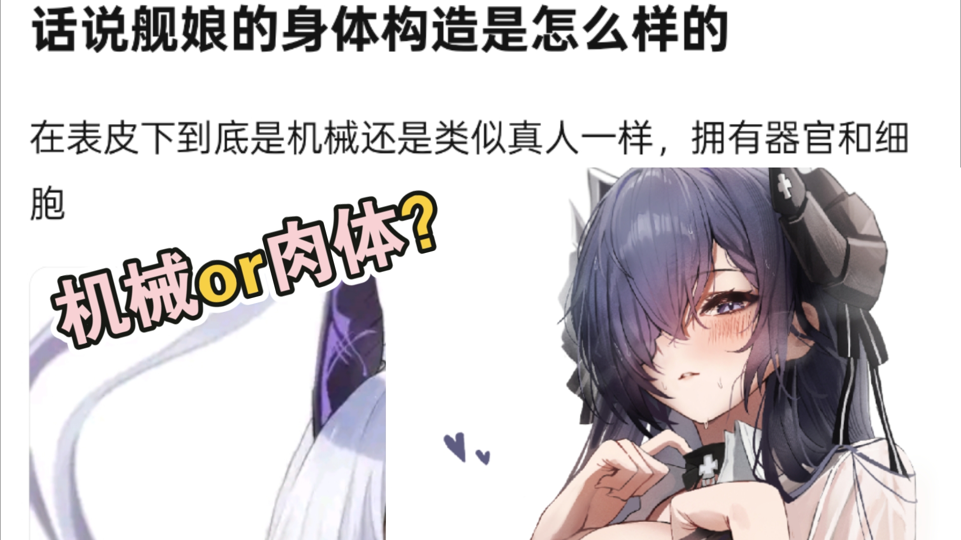 《舰娘是由什么构成的?》哔哩哔哩bilibili碧蓝航线手游情报