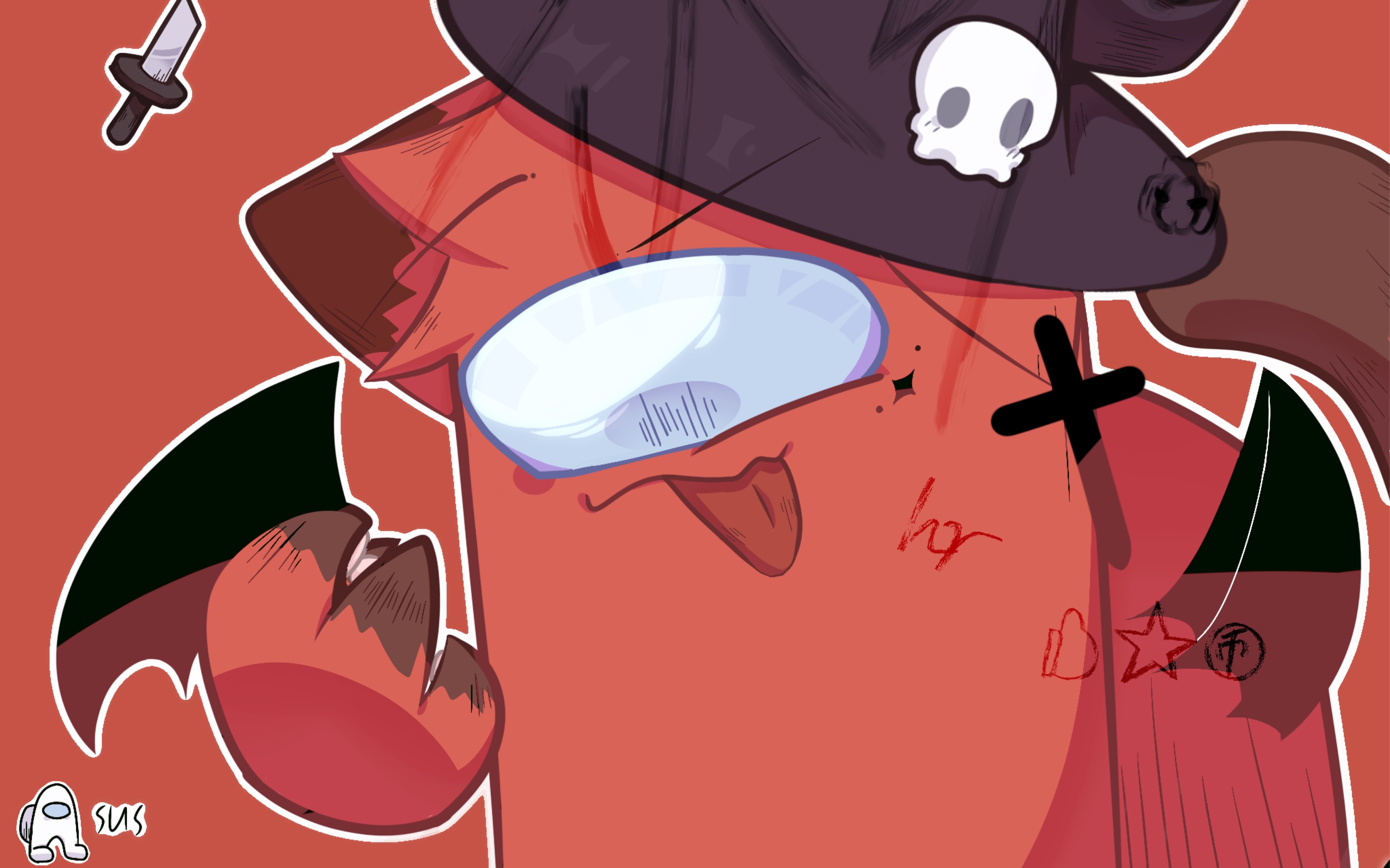 【among us/自设】万圣的一个头像绘制