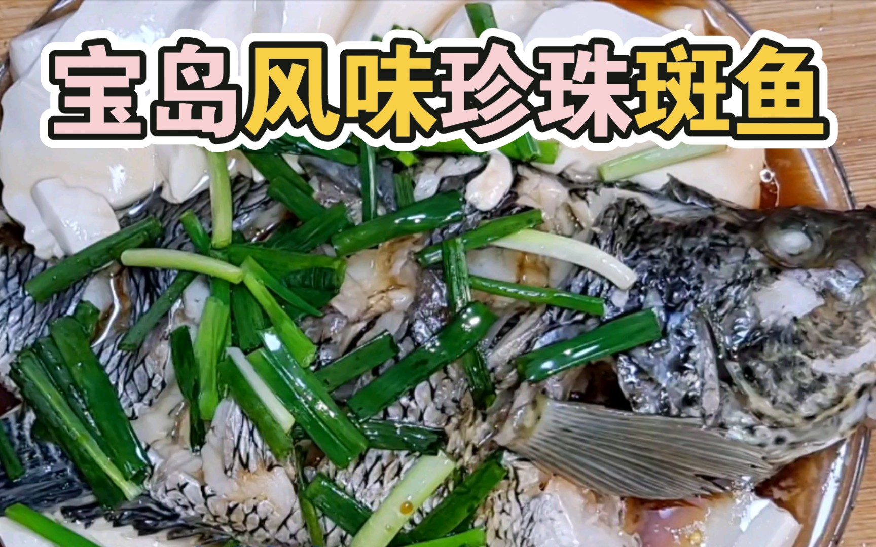 【美食】宝岛风味:“豆腐蒸珍珠斑鱼”哔哩哔哩bilibili